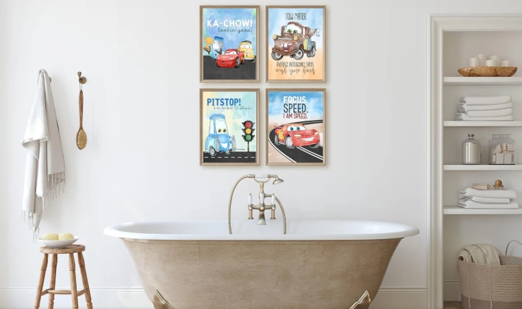 cute bathroom wall art