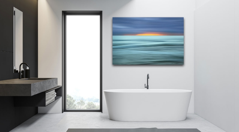 modern wall art for bathroom