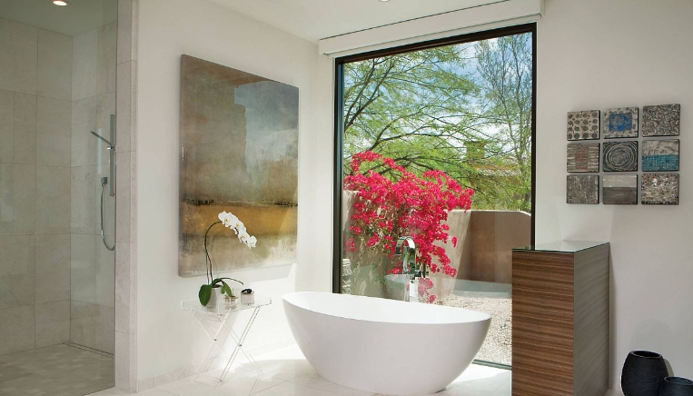 large bathroom wall art