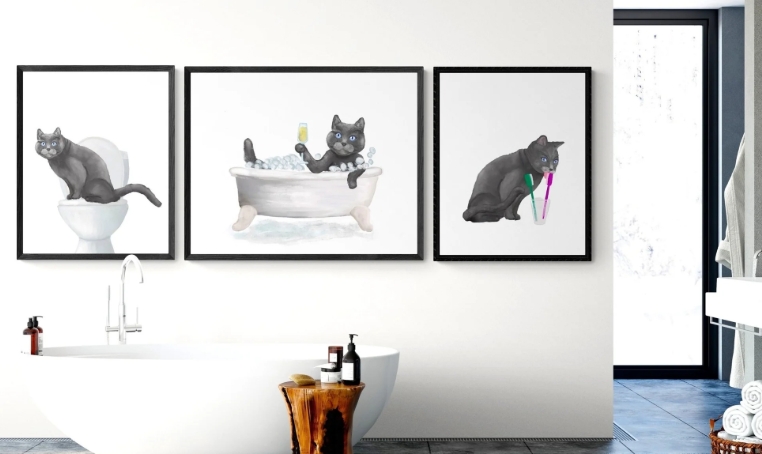 bathroom wallart