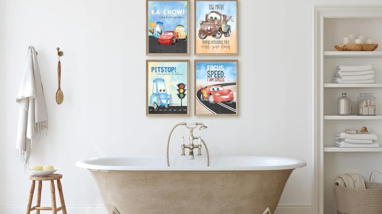 small bathroom wall decor