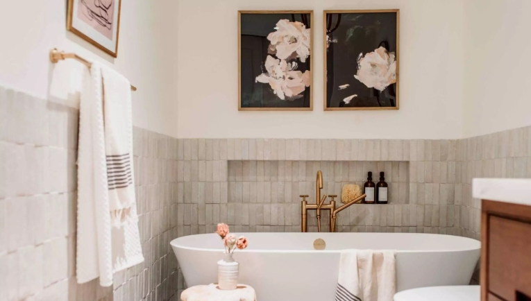 bathroom framed art