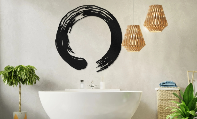 zen wall art for bathroom
