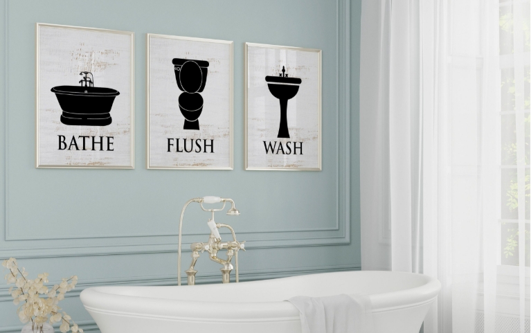 etsy bathroom art