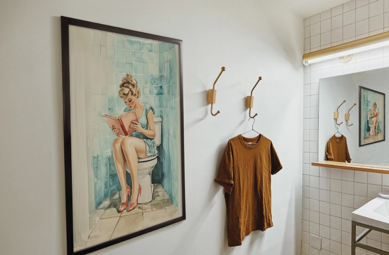 toilet wall art