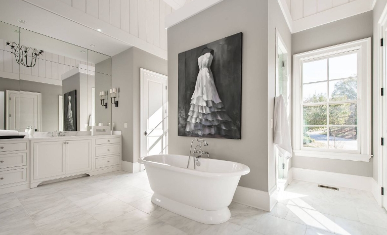luxury bathroom wall art