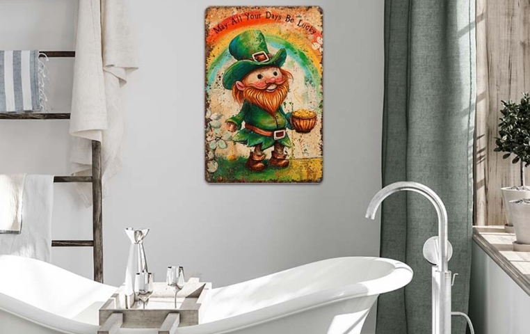 whimsical bathroom art