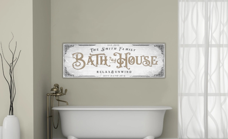farmhouse bathroom wall art
