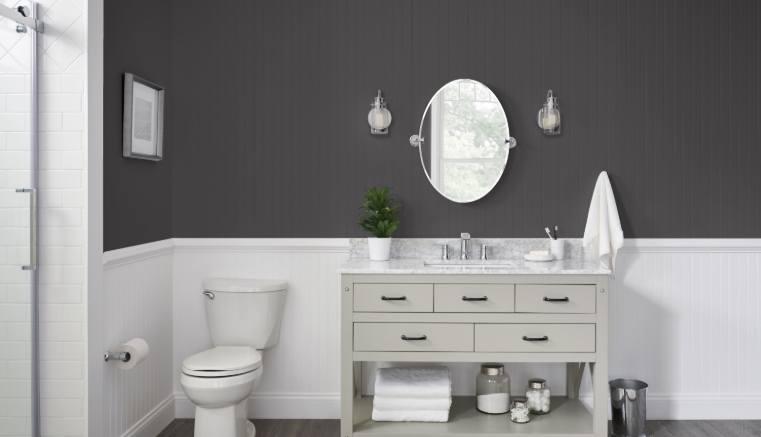 gray bathroom wall art