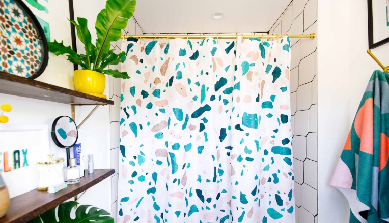 shower curtain canvas