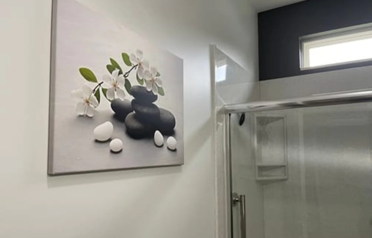shower wall art