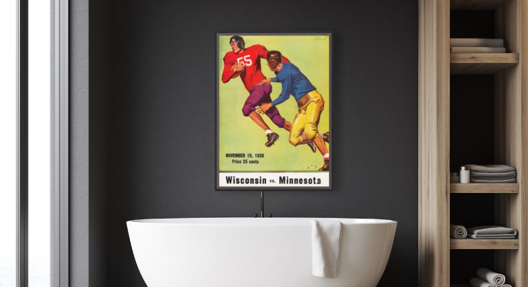 superhero bathroom art