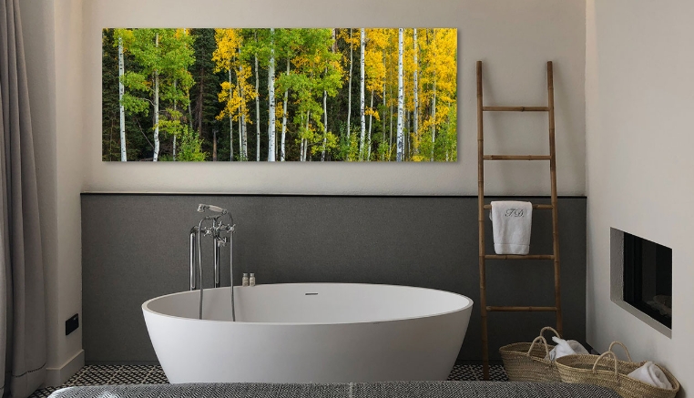 shower room wall art
