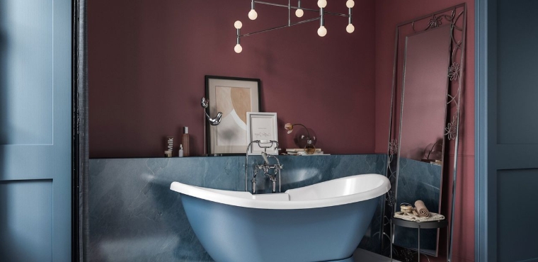 colorful bathroom wall decor