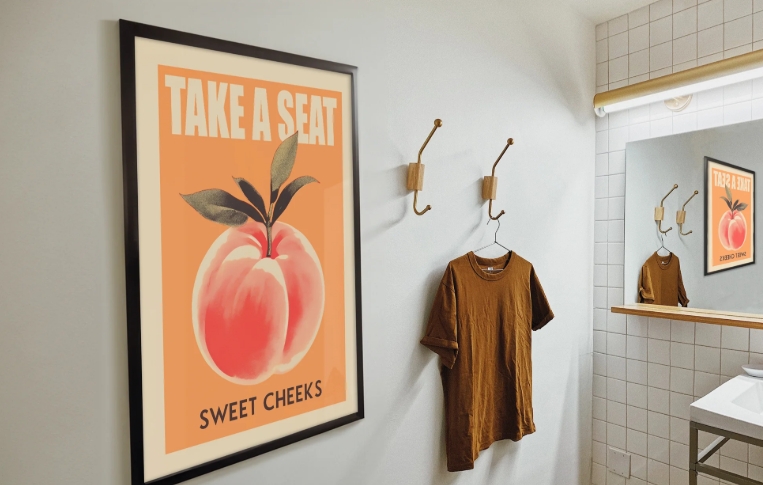 wall art for guest bathroom
