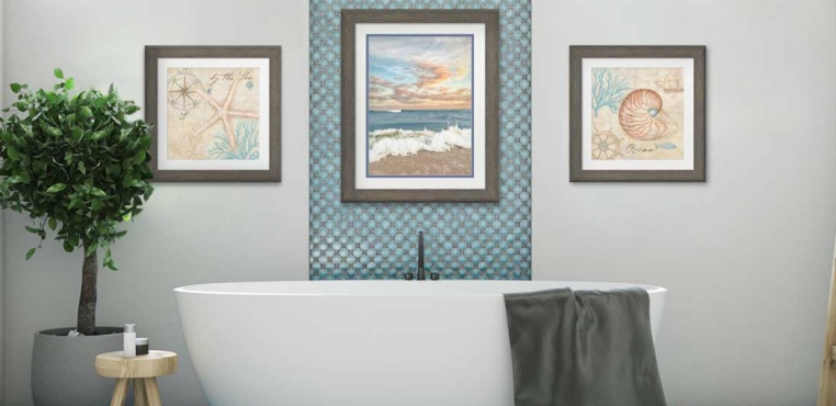 bathroom metal art decor