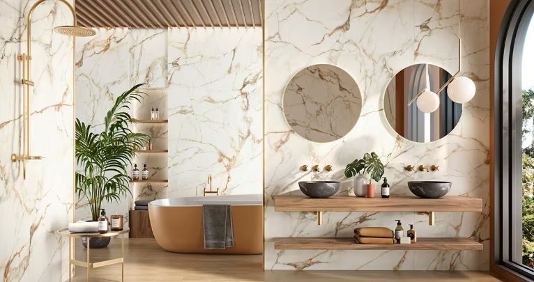 gold wall art for bathroom