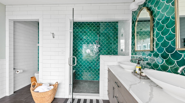mermaid bathroom wall decor