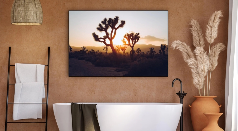 silver wall art for bathroom