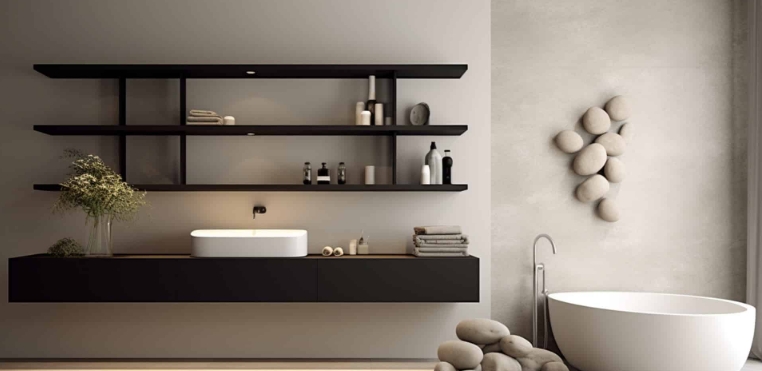 contemporary bathroom wall decor