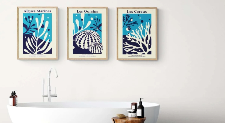 nautical bathroom art