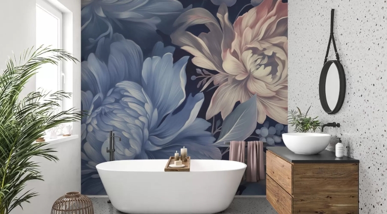 botanical bathroom wall art