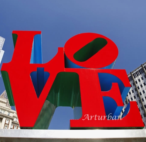 Robert Indiana Love Sculpture for Sale