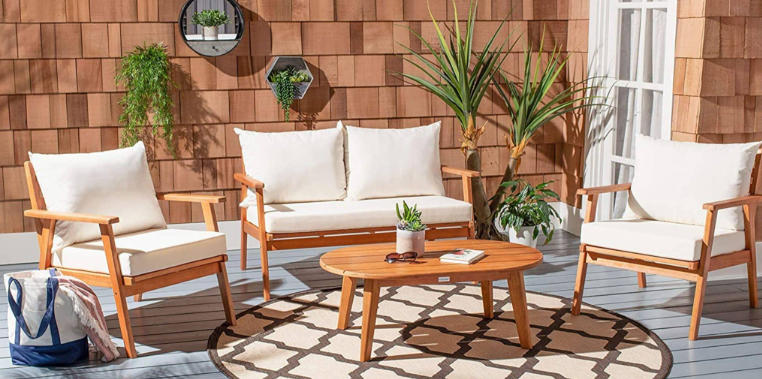 Rustic Outdoor Side Tables for Small Spaces