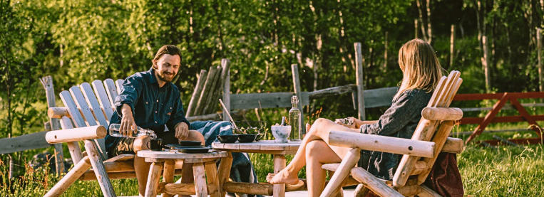 Rustic Wood Outdoor Furniture for Natural Decor