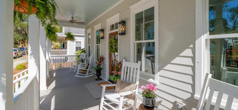 Rustic Front Porch Furniture for a Welcoming Look