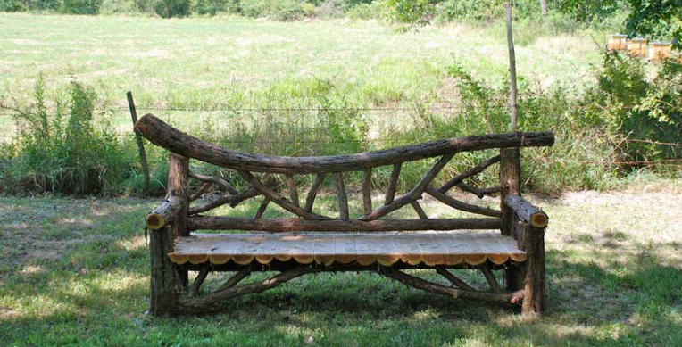 Rustic Wood Benches for Outdoor Spaces