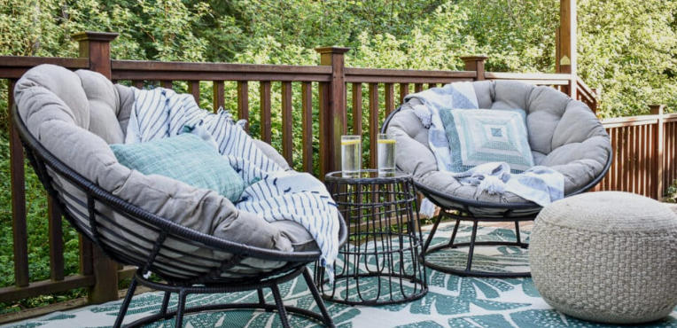 How to Decorate a Boho Patio with Handwoven Rugs