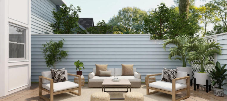 Outdoor Boho Decor Using Earthy Neutral Shades