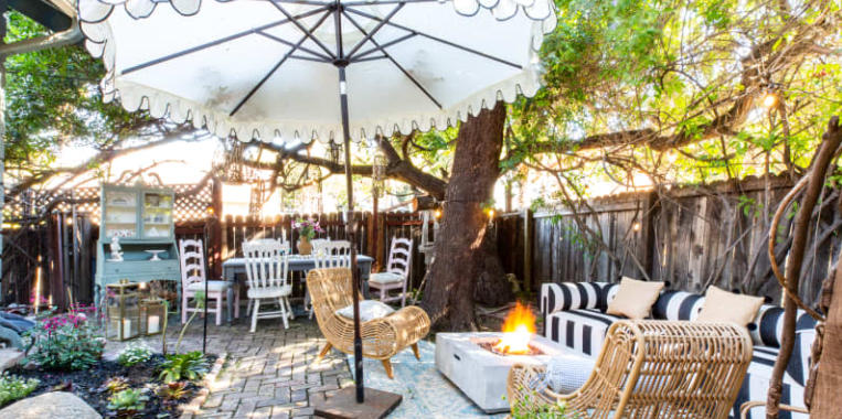 Boho Outdoor Decor with Handcrafted Lanterns