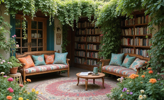 How to Style a Boho Outdoor Reading Nook