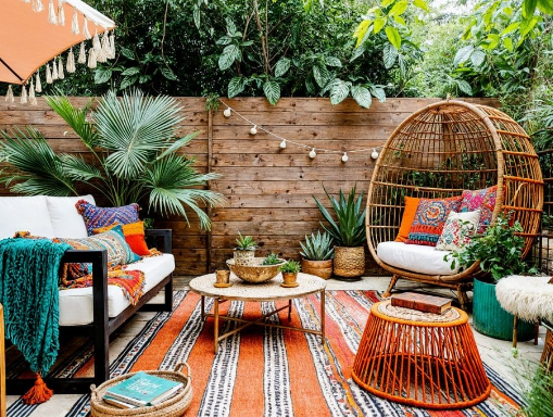 Boho Outdoor Dining Area Ideas