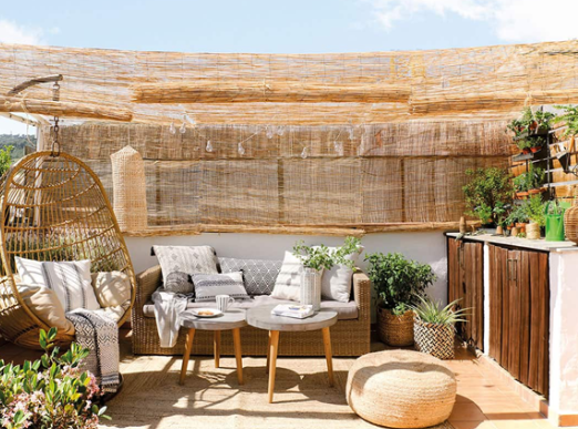 Outdoor Boho Style with Sustainable Materials