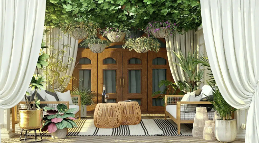 Outdoor Boho Decor Using Handmade Crafts