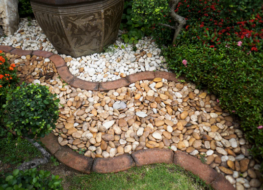Boho Garden Decor with Natural Stone Accents