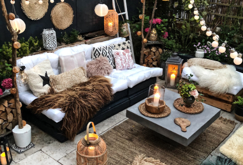 How to Add Warmth to Outdoor Boho Spaces