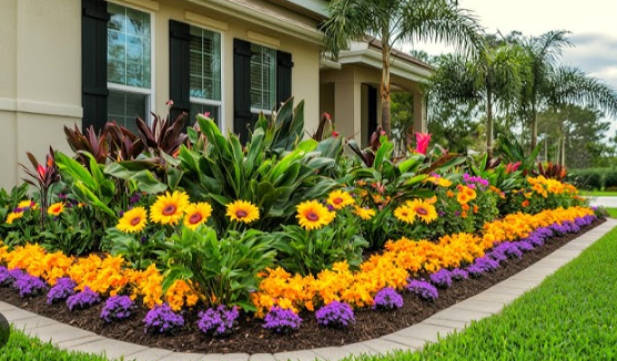 Spring Garden Ideas with Colorful Garden Planters