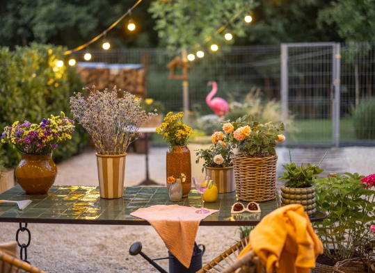 Spring Garden Ideas with Outdoor Garden Art