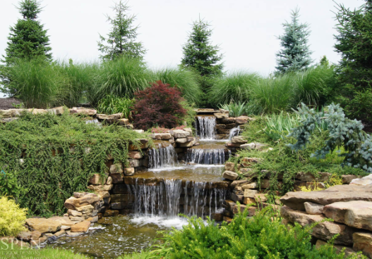Spring Garden Ideas with Natural Stone Landscaping