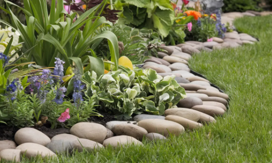 Spring Garden Ideas with Stylish Garden Borders