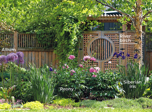 Spring Garden Ideas with Natural Garden Landscaping