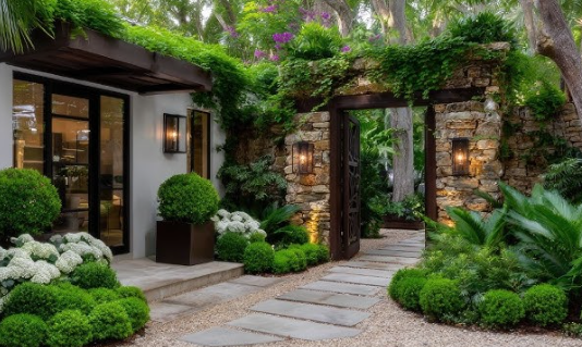 Spring Garden Ideas for Elegant Garden Entrances