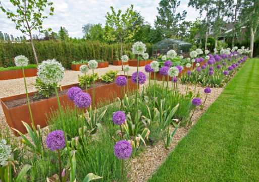 Spring Garden Ideas with Beautiful Backyard Garden Views