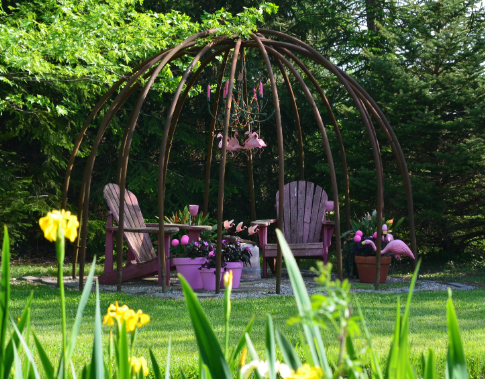 Spring Garden Ideas with Sculptural Garden Elements