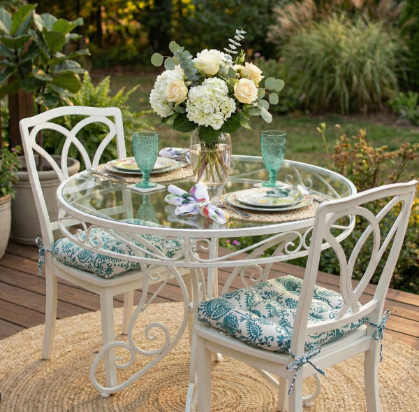 Vintage Patio Decor for Outdoor Dining