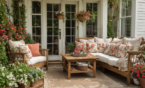 Vintage Patio Decor for Covered Patios